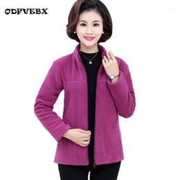 Women's Jackets Autumn Winter Wear Plus Velvet Thick Coat Ladies Sports Outdoor Size Fleece Jacket Stand Collar Sweater Women1