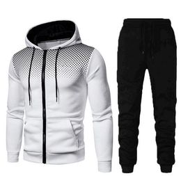 Hot Causal designer colorblock sports suit sportman jogging suit men's workout Gym training tracksuit tops+pants sweatshirts