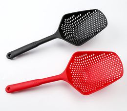 Plastic Shovels Vegetable Strainer Scoop Nylon Spoon Large Colander Soup Philtre Pasta Heat Resistant Strainer Kitchen Tools SN2300