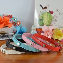 (30 Pieces/lot) Wholesale Pet Products Pu Leather Personalised Dog Cat Collar LJ201109