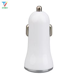 Dual USB Car Charger Adapter 5V 2.1A Fast Charge 2 Ports Car-Charger for iPhone XS MAX 8 7 plus for Samsung S9 S8 50pcs