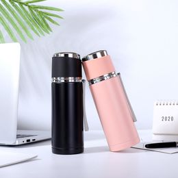 304 Stainless Steel Straight Vacuum New 500ML Portable Outdoor Travelling Office Direct Drinking Water Bottles 4 Colour ZZC3222