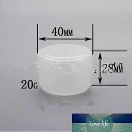 100pcs/lot 20g Round PP Empty Cosmetic Containers 20ml Transparent Plastic Jar Plastic Bottles for Pharmaceutial