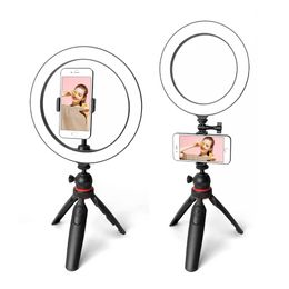 LED Live Stream Makup Ring Light with Phone Holder Circle Lamp Tripod Bluetooth Shutter for Makeup Selfie Video Photo on YouTube