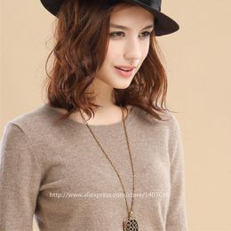 TAILOR SHEEP Cashmere wool Sweater Women solid color Pullover o-neck sweater female Long sleeve Knitted jumpers 201123