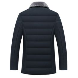 Men's Winter Parkas Fur Collar Windbreaker Cotton Padded Anorak Thick Warm Jacket Coat Male Casual Fleece Parkas Men Clothing 201204