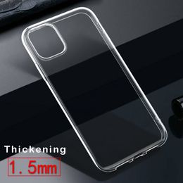 Transparent Phone case For iPhone 12 Max 11 Pro Max Xs XR X SE 7 8 plus Clear Soft TPU back Cover