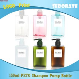 Sedorate 20 pcs/Lot 150ML Liquid Soap Pump Bottle Empty PETG Shampoo Refillable Travel Cosmetic Containers FY007good product