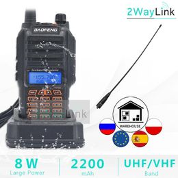 8W Baofeng UV-9R IP67 Waterproof Dual Band Ham Radio Walkie Talkie 10KM UV-9R Plus UV-XR UV 9R transceiver UHF VHF radio station