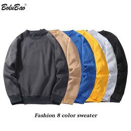 BOLUBAO Fashion Brand Men Hoodie Sweatshirt Spring Autumn Mens Sweatshirt Hoodies Men's Solid Colour Long Sleeve Hoodies Top 201114