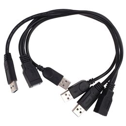 USB 3.0 Female to Dual USB Male with Extra Power Data Y Extension Cable for 2.5"Mobile Hard Disk