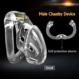 Male Chastity Device With 4 Openable Ring Design Cock Cage Penis Lock Ring Sex Toys For Men