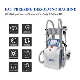 CE 360 Cryo Lipo Laser Cavitation RF Slimming MachinePortable Cryolipolysis Fat Freezing Machine Fat Freezer Sculpting Body Contouring