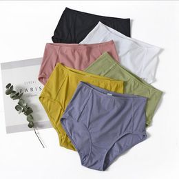 New in Cotton Women's Underwear Soft Panty Girl Solid Colour Brief Menstrual Thicken Period Leak Proof Lingerie Female Sexy