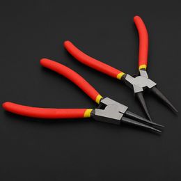 4Pcs Circlip Pliers Set Bent Straight Internal External Practical Disassembly Snap Ring Spring Multifunctional Retaining Clip Y200321