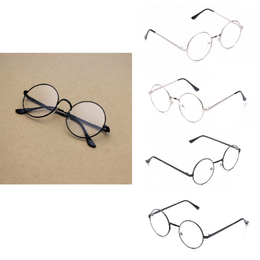 Fashion Sunglasses Frames Metal Frame Glasses Men Women Retro Clear Vintage Style Nerd Geek Eyeglasses Oversized Round Circle Diopter