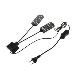 EU Plug Fish Tank Lamps Clip-on Lamp Aquarium Plant Lights High Brightness Energy Saving Aquatic Plant Lighting 15W LED beads Y200922