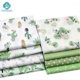 Stoff Grüne Kaktus Blätter Tupfen DOPPED 100% Baumwolle Meter für Kleider Kissen Blanket Nähtuch Betttuch Textil