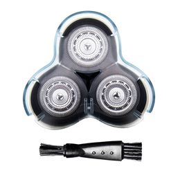 -RQ1 Barbeamento de substituição 3D Razor Acessórios de cabeça de corpo inteiro com escova limpa e capa para Philips S9000 RQ10 RQ11 RQ12