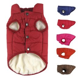 Cotton Lined Winter Clothes Coat Jacket For Small Medium Big Warm Soft Windproof Dog Clothing Pet Supplies 201128