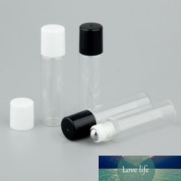 50pcs 5ml Roll On Empty Cosmetic Essential Oil For Travel Mini Glass Perfume Bottles With Glass Steel Ball Roller Bottle