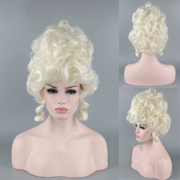 Marie Antoinette Princess Medium Curly Hair Cosplay Wigs