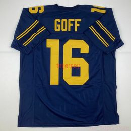 CUSTOM New JARED GOFF Cal California College Stitched Football Jersey ADD ANY NAME NUMBER