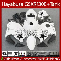 Bodywork For SUZUKI Hayabusa GSXR 1300 CC GSX-R1300 GSXR-1300 96-07 Gloss white 74No.64 1300CC GSXR1300 96 97 98 99 00 01 GSX R1300 2002 2003 2004 2005 2006 2007 Fairing