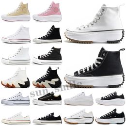 Men Women Casual Shoes Leopard Orange Black Yellow white Purple High Classic Thick bottom Canvas Shoe Size 36-40