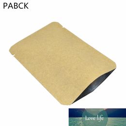 Brown Food Package Bags Outer Kraft Paper Inner Mylar Design Top Open Heat Sealing Vacuum Packaging Bag Snack Candy Storage Bag