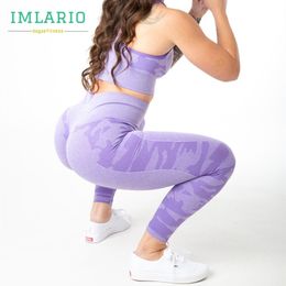 Imlario Camo Seamless Gym Leggings Scrunch Butt Fitness Yoga Pants High Waist Sports Tights Squatproof Activwear 201014