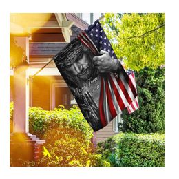 Double Sided Jesus Christian Never Forget Flags , Double Stitching Outdoor Indoor Digital Printed Usage, Drop Shipping