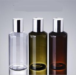 1000pcs/lot 150ml PET Plastic Empty Cosmetic Container Electrified Aluminum Screw Cap Perfume Package Skin Care Bottles