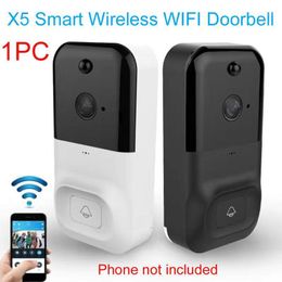 Camera Smart Home Wireless WiFi Video Doorbell ABS Night Vision PIR Motion Detection Security Anti-theft 1080P HD Real-time1