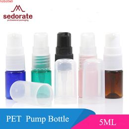 Sedorate 50 pcs/Lot Wholesale PET Empty Bottle 5ML Pumps Refillable For Cream Lotion Makeup Mini Containers JX066good product