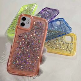 Glitter Bling phone case For iphone 12 mini 12 pro 12 pro max 11 11 pro TPU PC back cover shell oppbag