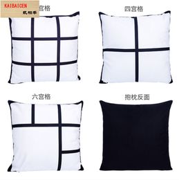 Sublimation blanks heart moon pillowcase 40*40cm blank Short fleece 9 grid /6/4/13 grids pillow cover thermal transfer pillow case