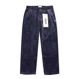 Pantaloni da uomo Pantaloni da cityboy larghi affusolati in velluto tridimensionale casual di velluto a coste di cotone di fascia alta