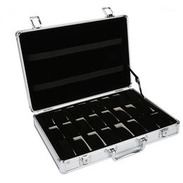 24 Grid Aluminum Suitcase Case Display Storage Box Watch Storage Box Case Watch Bracket Clock Clock1242H