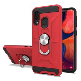 Armor 360 magnetic suction car bracket mobile phone protective shell for MOTO G Fast Samsung A02S A12 A52 A72 TPU PC Oppbag