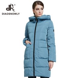 Diaosnowly woman jacket long warm winter Women's coat Fashionable woman parkas plus size Female New Winter Collection048 201214