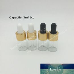 Hot sale 50PCS 5ML Clear Glass Reagent Eye Dropper Drop Aromatherapy Liquid Pipette Bottle