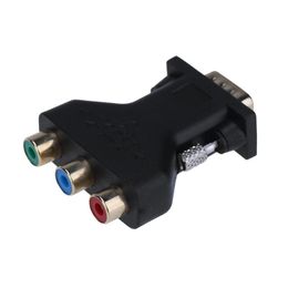 ALLOYSEED VGA Male to 3 RCA Female Converter Adapter Splitter Wire Connector D-sub 15-pin VGA to 3 RCA Converter Adapter