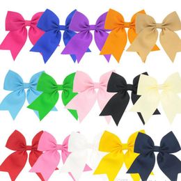 Mixed Colors Solid Color Bowknots Barrettes For Kids Girls Children Fashion Accessories Baby Hair Clips Party Decor