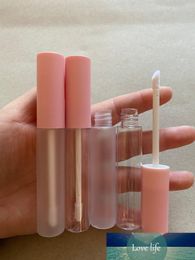 10ml Empty Frosted Lipgloss Tubes Matte Pink Caps Cosmetic Lip Gloss Lip Glaze Packing Containers Concealer Transparent Bottles