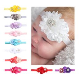 2020 New Lace Baby Headband Chic Lace Mix 4 Flower Princess Girls Headband Hair Bow Baby Girl Children Hair Accessories
