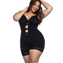 Plus Size XS-6XL Shapewear Bodysuit Waist Slimming Briefs Butt lifter Modelling Strap Body Shaper Underwear Women 201222