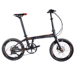 SAVA Z1 20-speed folding bicycle with 20 inch wheels carbon Fibre folding bicycle with 22-speed SHIMANO 105 mini lightweight com