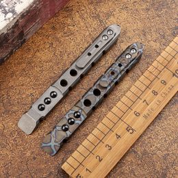 Titanium alloy crowbar outdoor self-defense portable edc bottle opener ceramic bead glass impactor multi-function tool