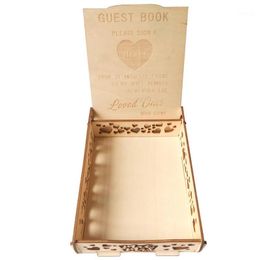 heart guestbook Australia - Diy Wooden Wedding Hollow Heart or Mr&Mrs Box for Wedding Parties the Guests to Guestbook Supplies Decorations1